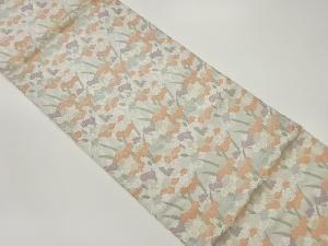 菖蒲模様織出し袋帯